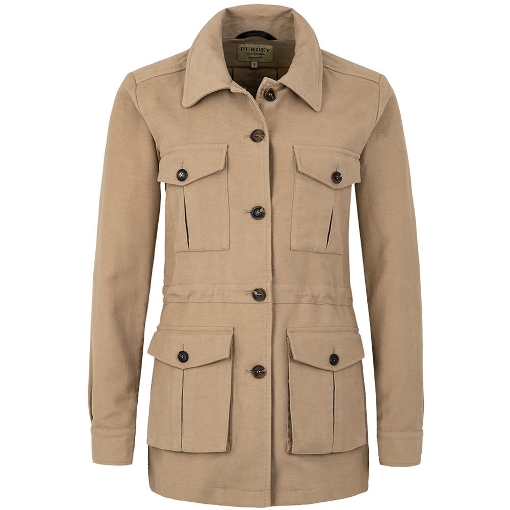 Purdey »Kingsley« Damen Safari-Jacke, sand, Größe 34