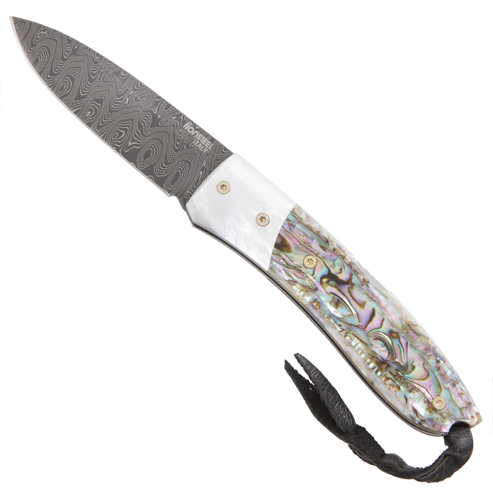 Lionsteel® Klappmesser Opera »Damast«, Perlmutt