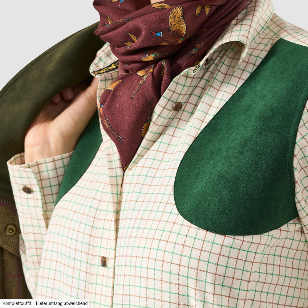 Purdey Damenbluse, Alcantara grün