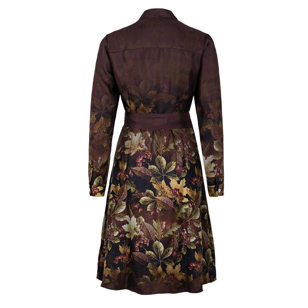 Seidenkleid Allover Print