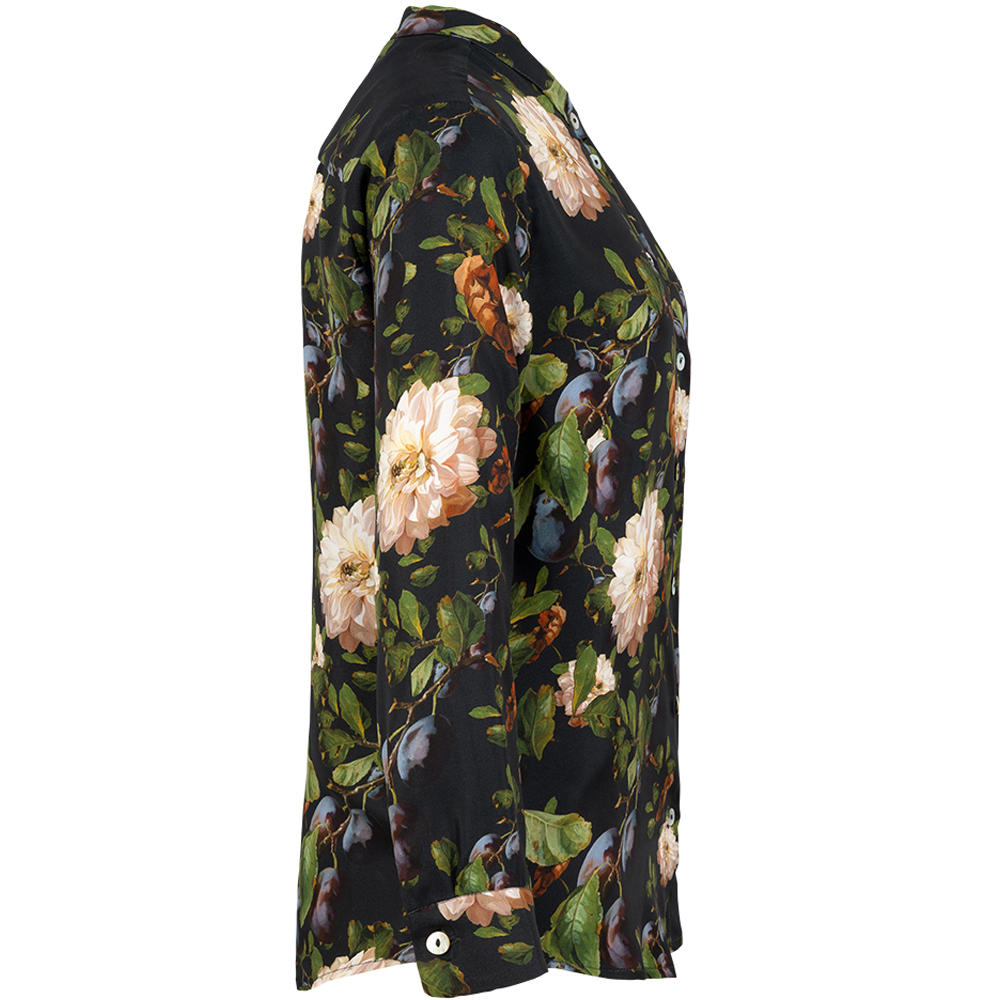 Seidenbluse Allover Print, Blumen