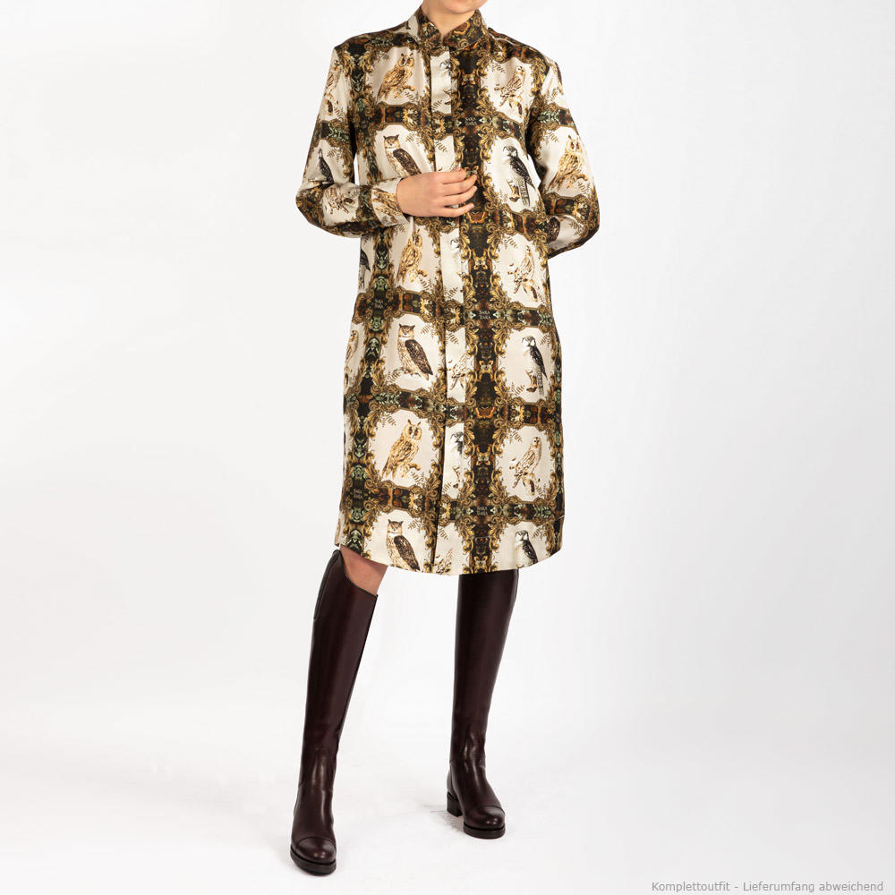 Sara Tiara Silk Dress, Owl