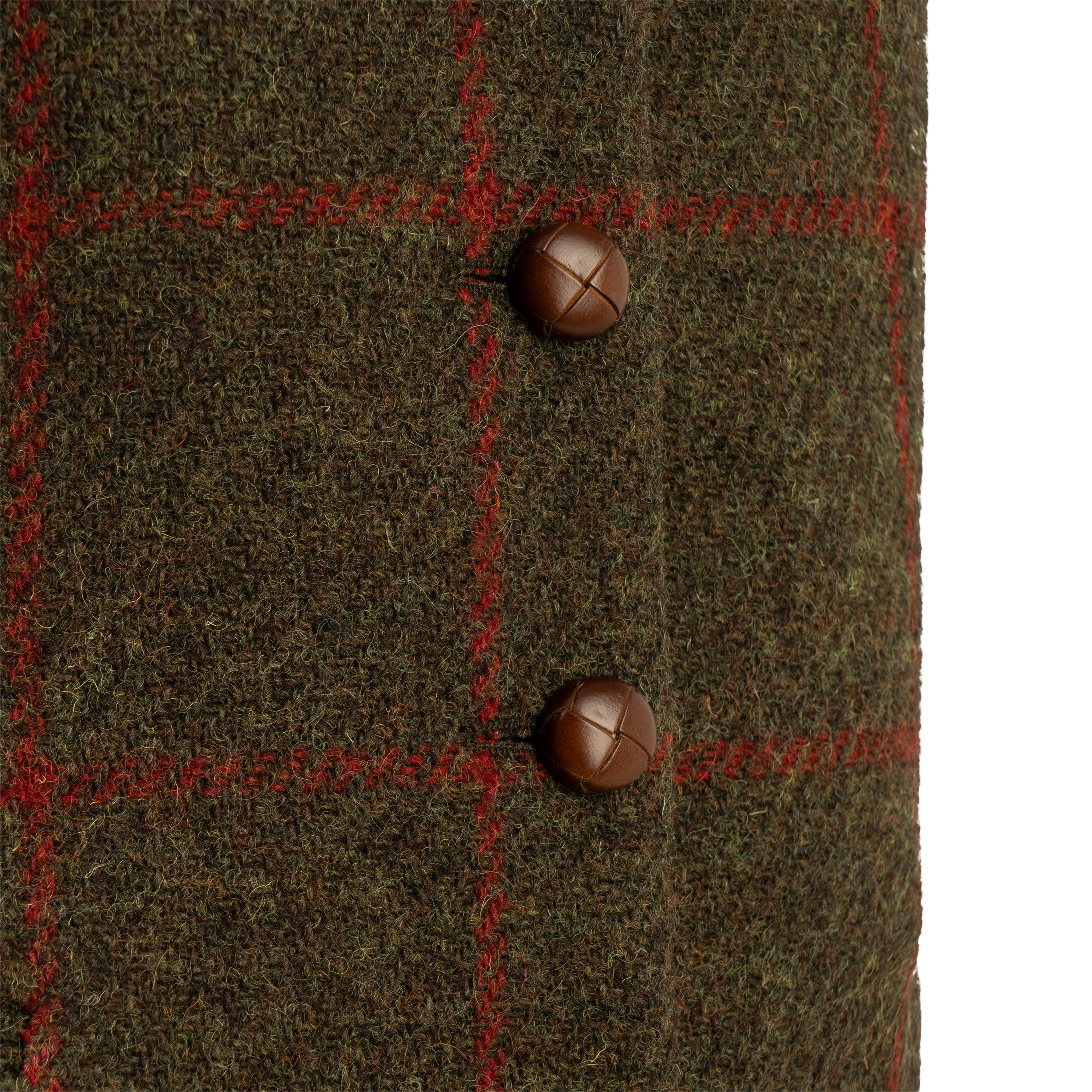 Damen-Tweed-Weste »Eve«, grün/rot