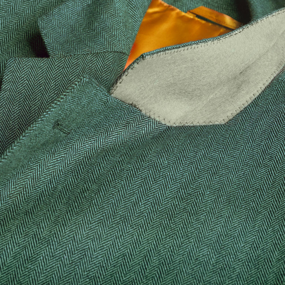 Men's Sports Jacket, Herringbone, Dark Green