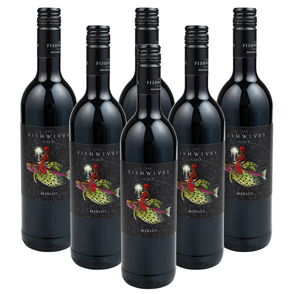 Merlot The Fishwives Club 2020, 750 ml  // 6 x 750 ml // 14,77 % vol.