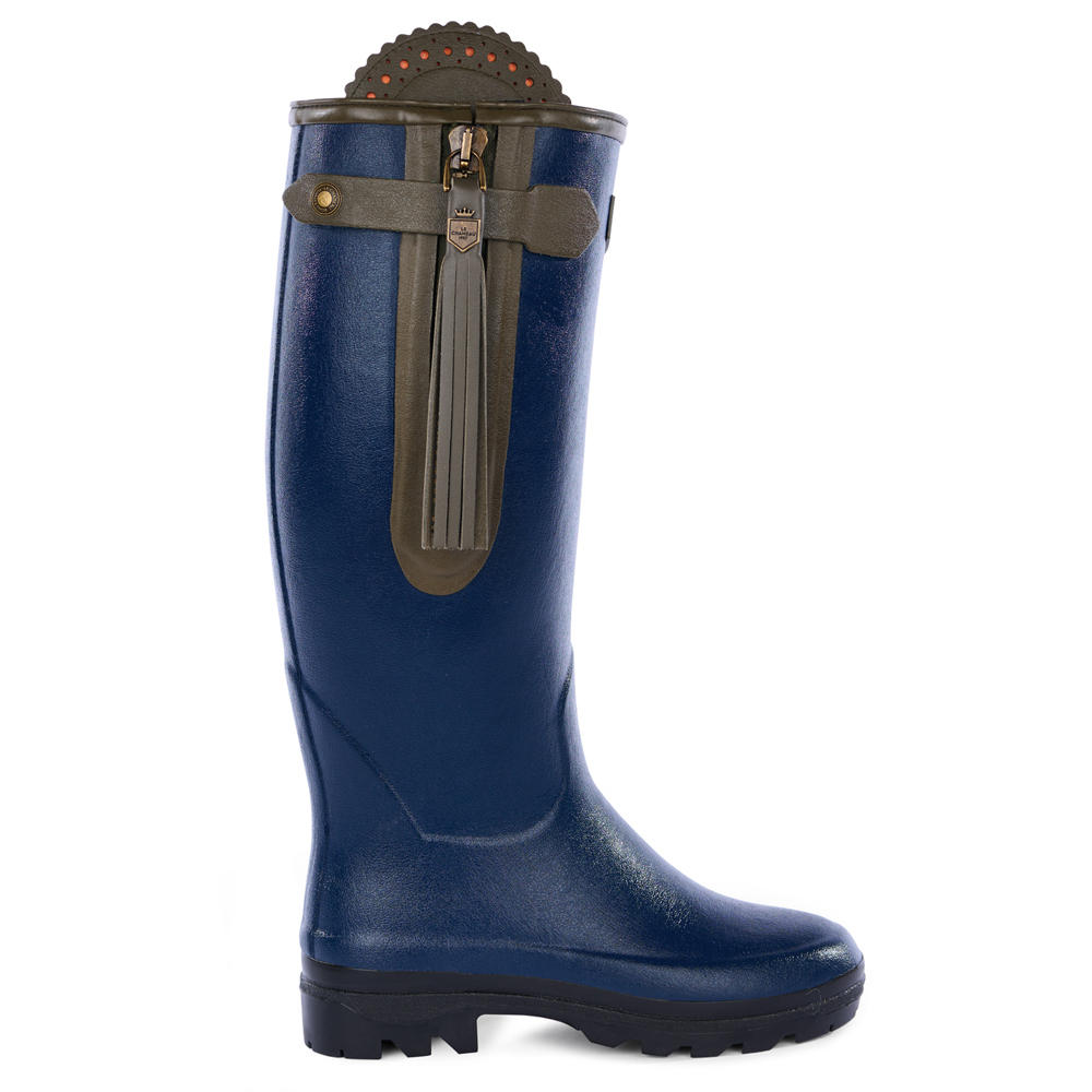 Le Chameau Damen-Gummistiefel L'Alliance, Neoprenfutter, navy