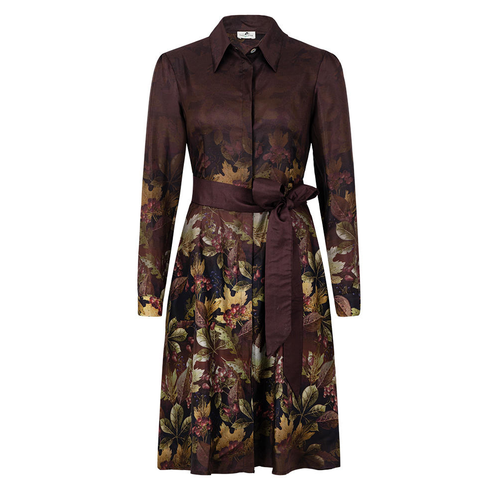 Seidenkleid Allover Print