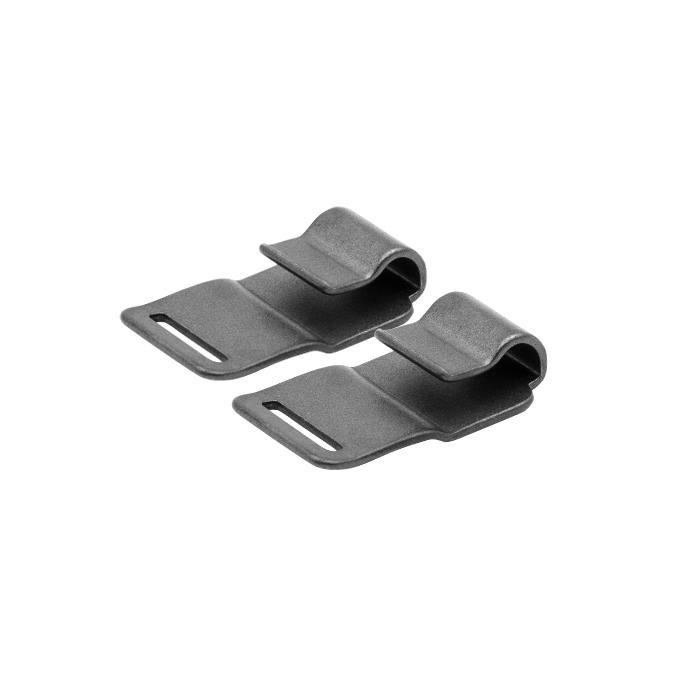 NeckTech FunReplacement Collar Links, Stainless Steel, Black Matt, 2-Piece Set
