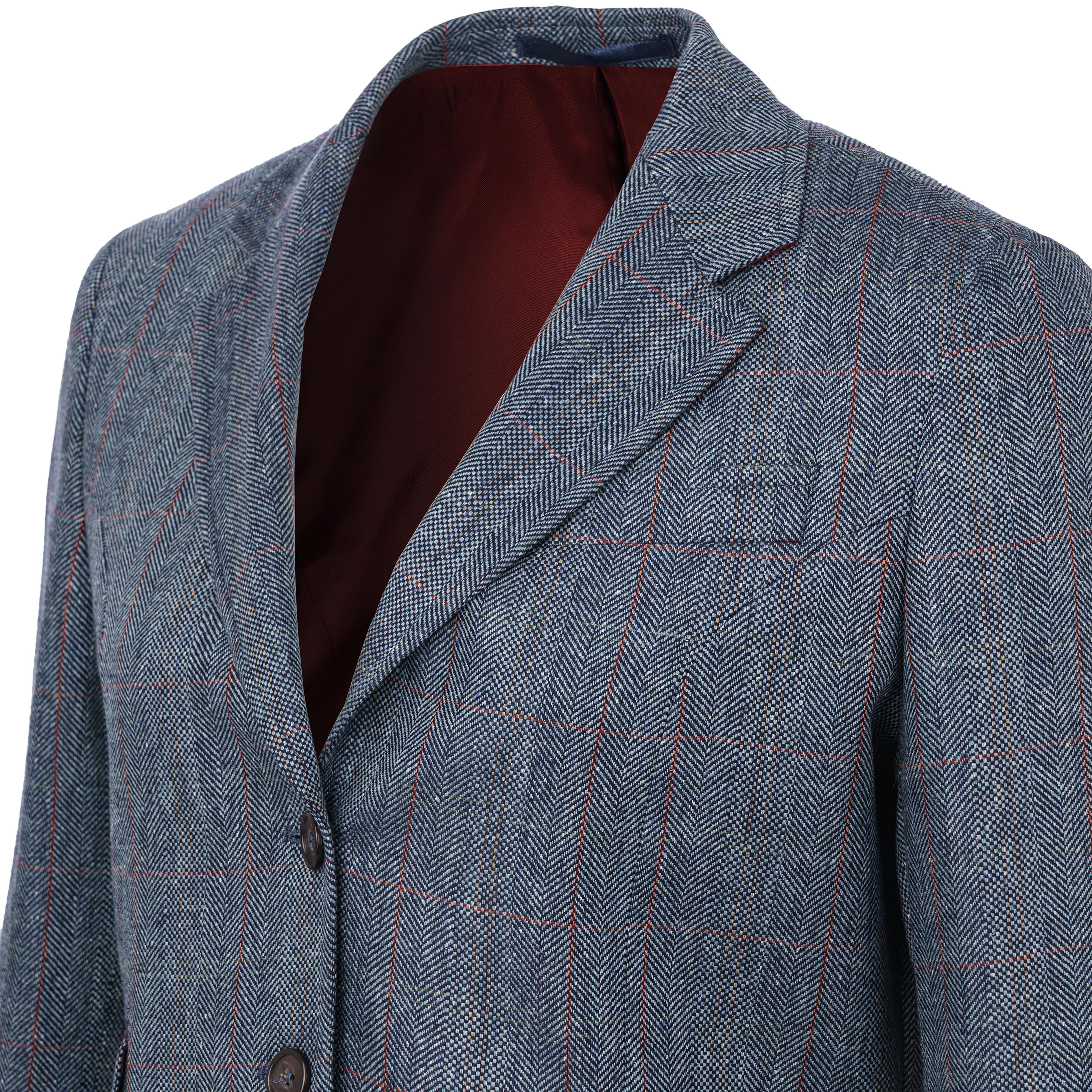 Blazer en soie pour femme, bleu