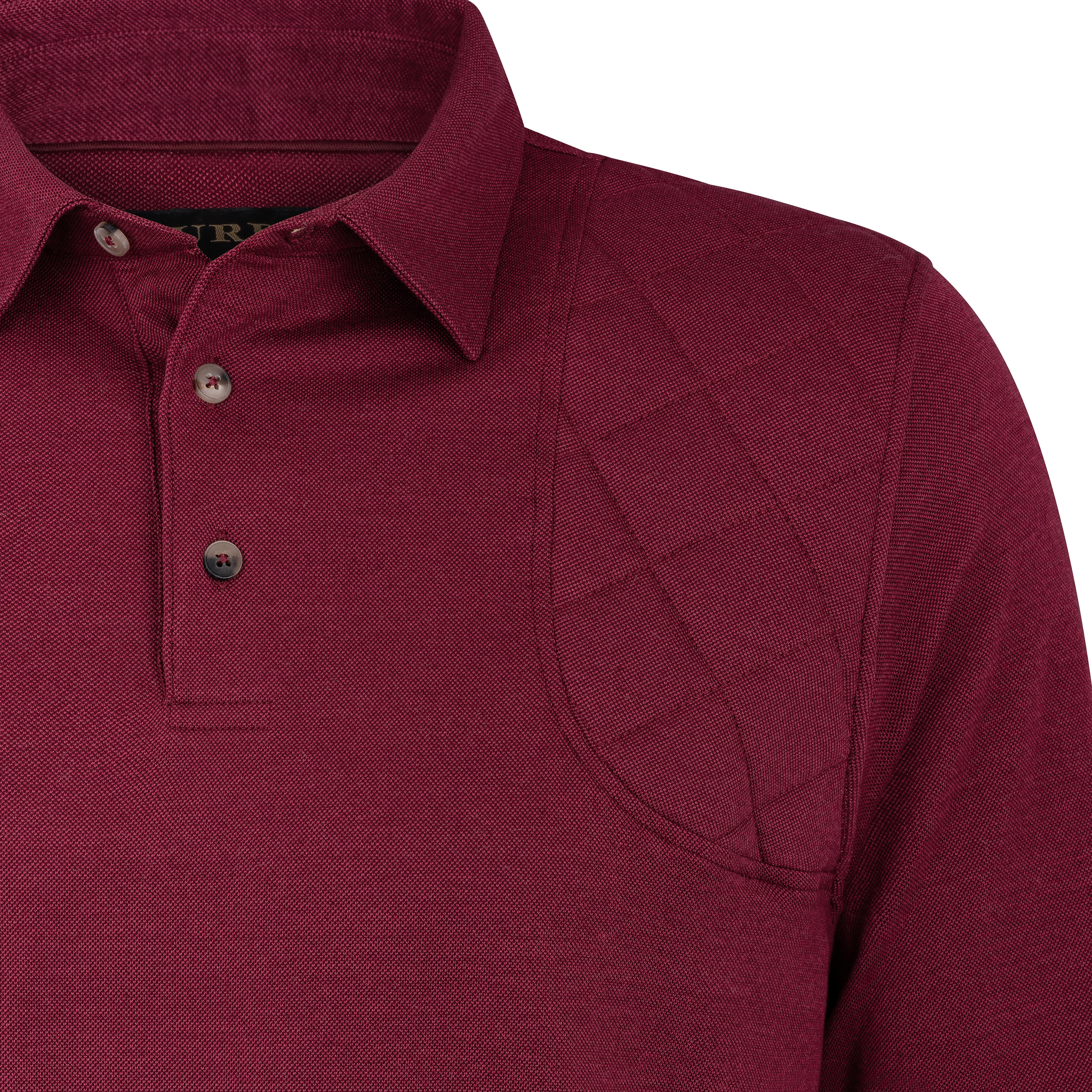 Purdey Herren Poloshirt mit Schulterpolsterung
