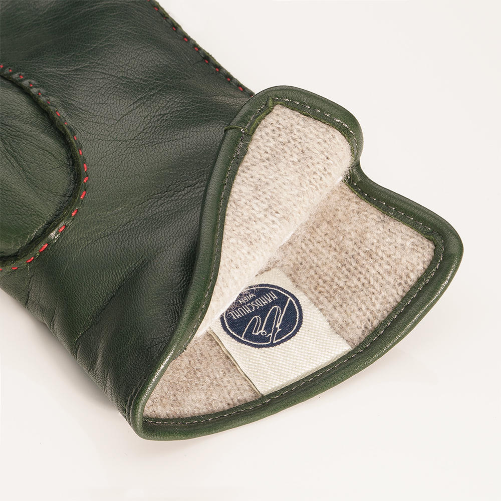 Gants pour femme CAEN, cuir nappa/poil de mouton, doublure cachemire