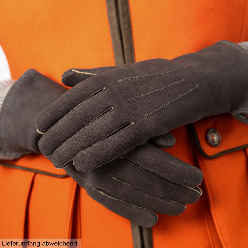 Gants pour femme RIED, velours de chèvre, doublure en cachemire
