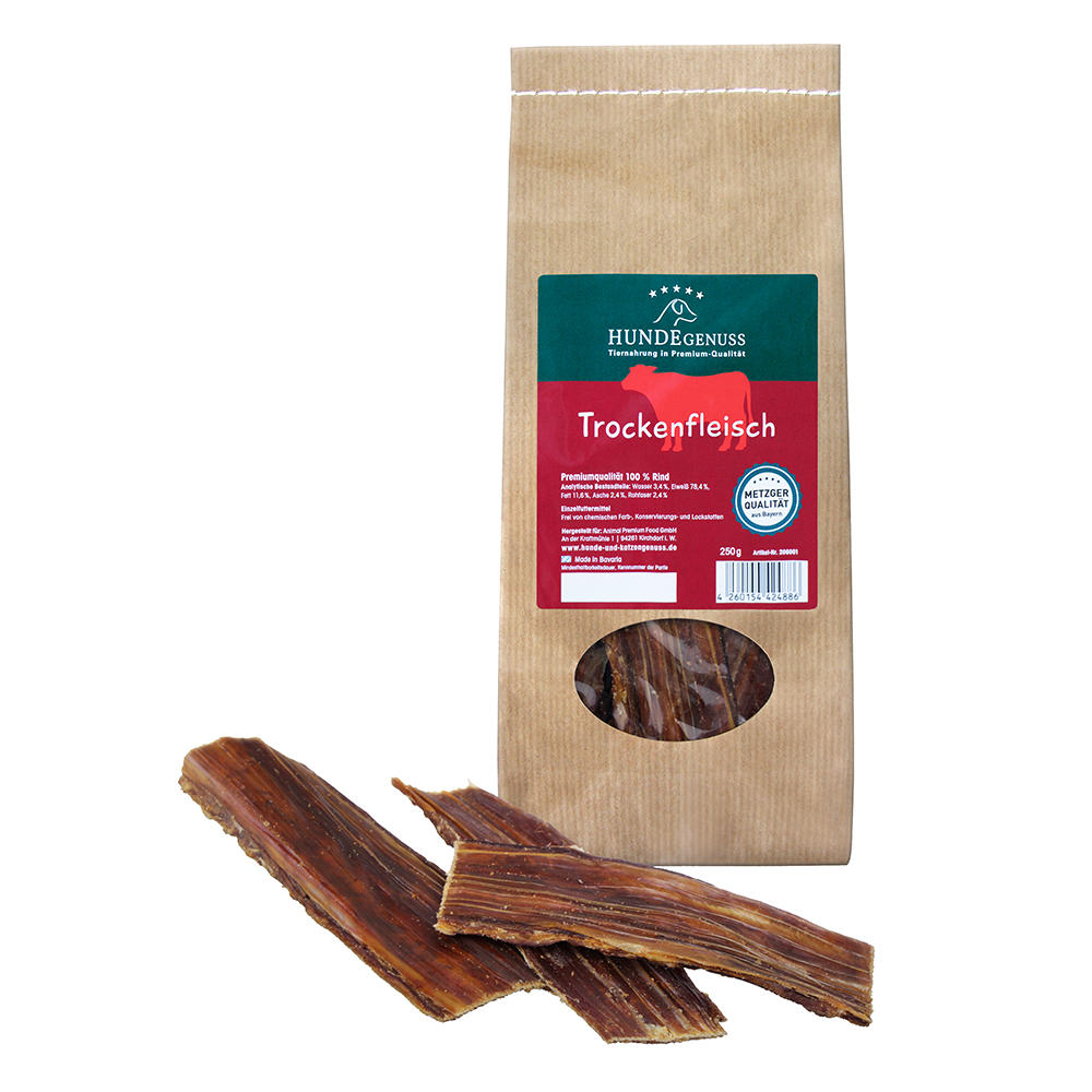 »Hundegenuss« Hundesnack Trockenfleisch, 250 g