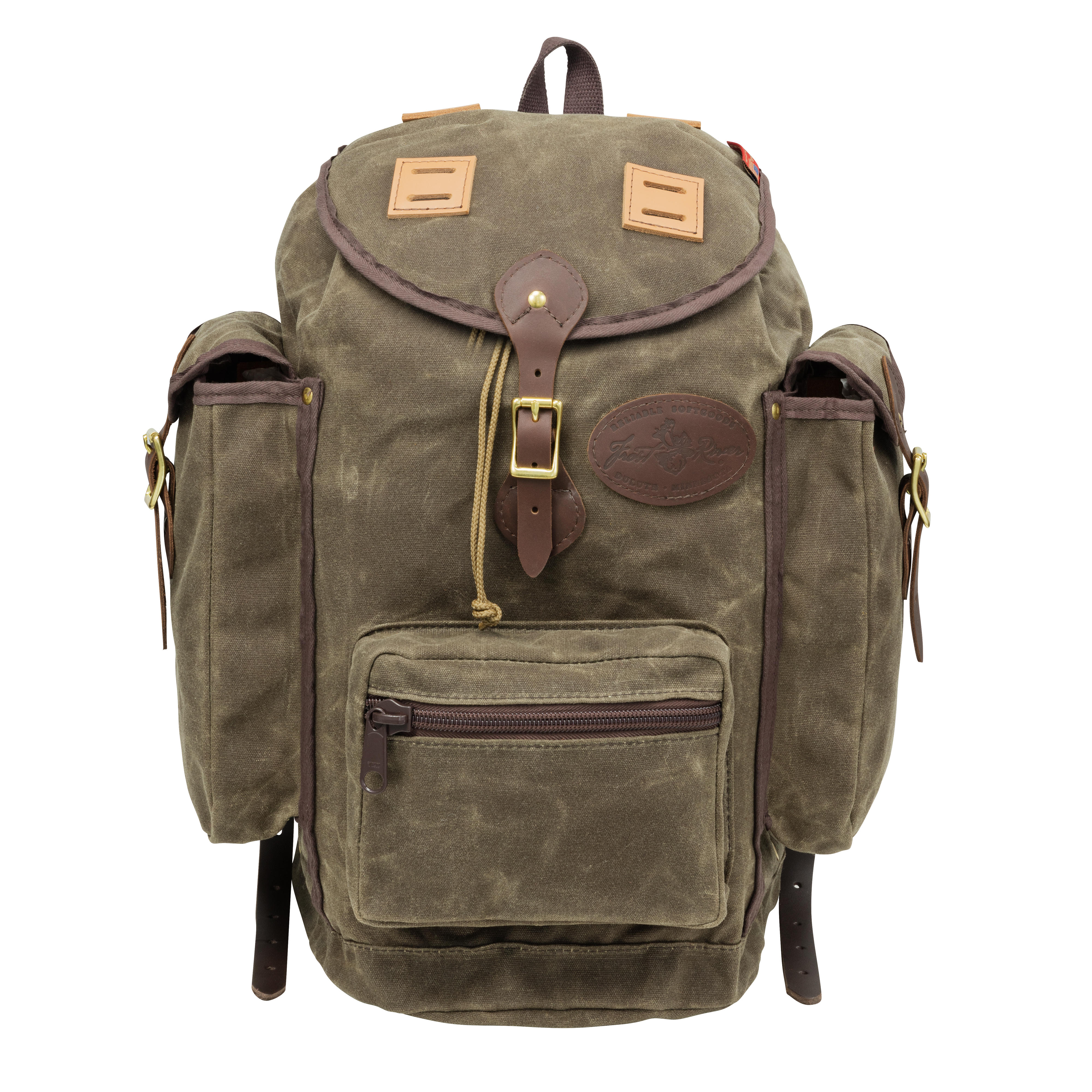 Frost River Expedition Rucksack, mit gepolsterten Buckskin Straps, dark olive