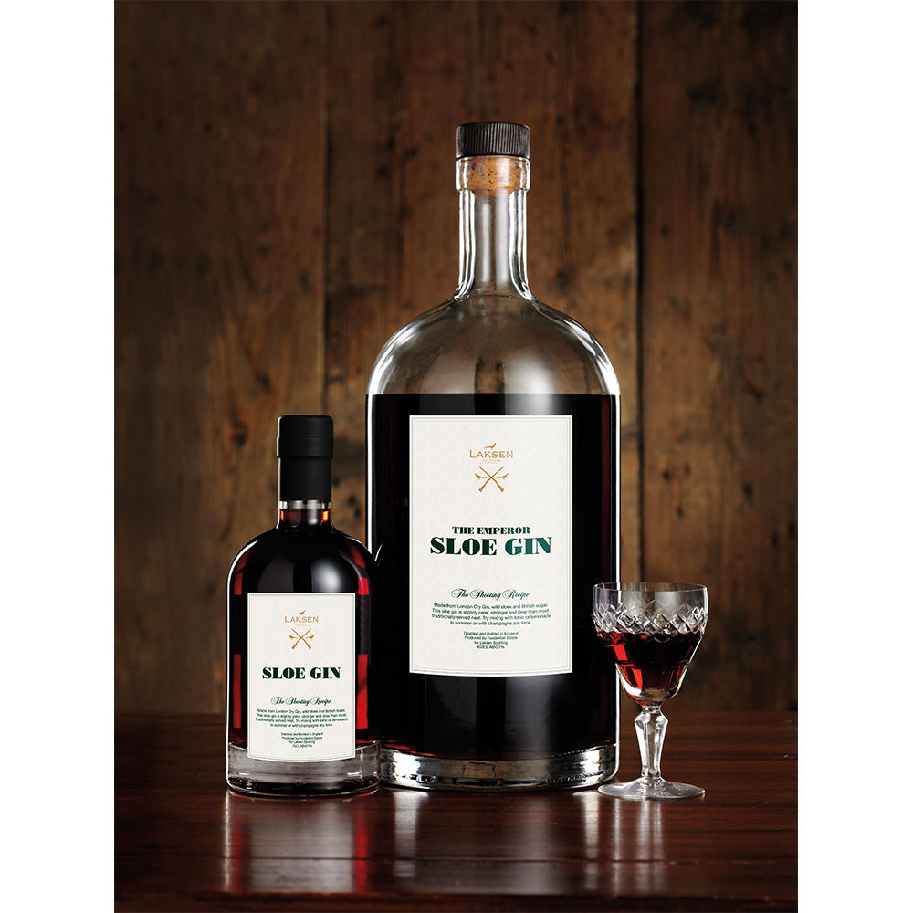 Laksen Sloe Gin, 27%, 0.7 Litre
