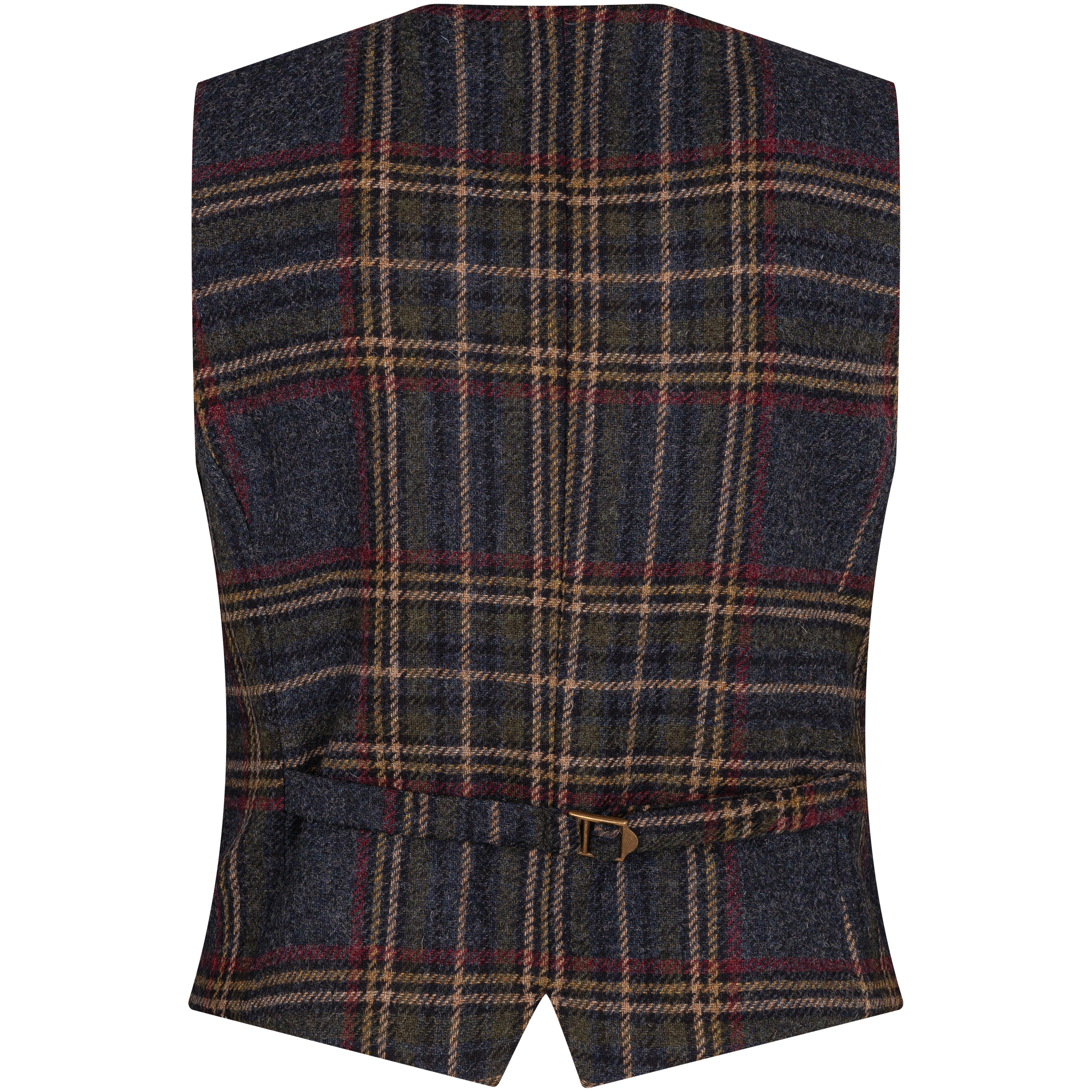 Damen-Tweed-Weste »Eve«, grün/blau/rot