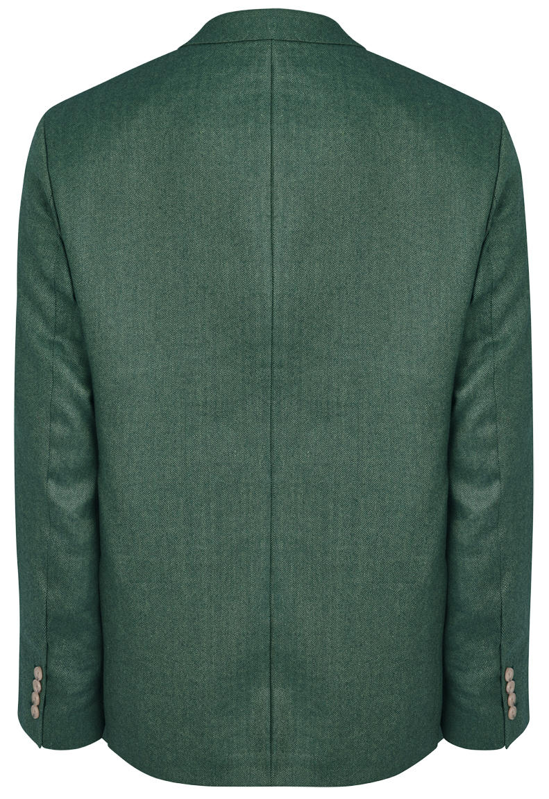 Men's Sports Jacket, Herringbone, Dark Green