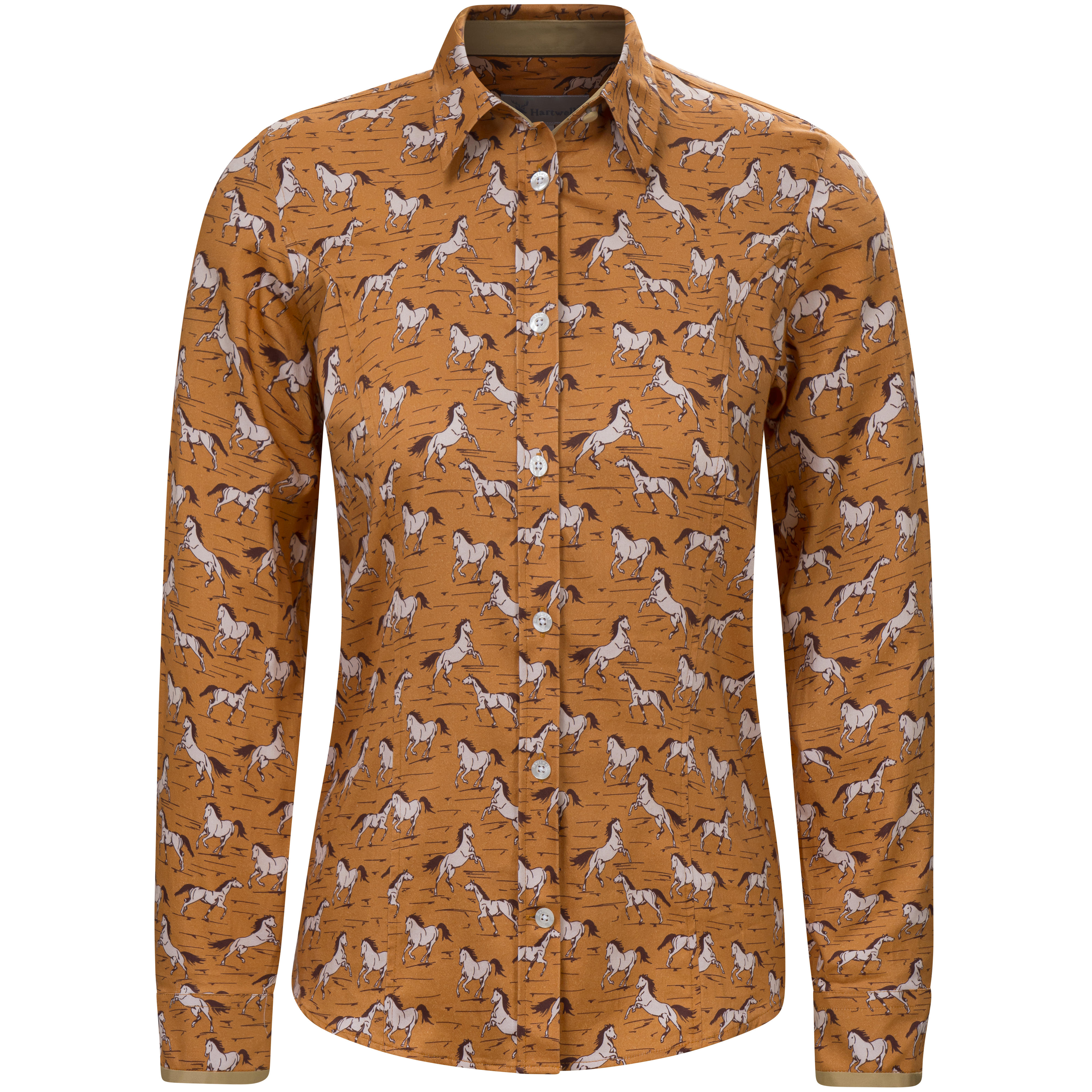 Hartwell »Layla« Ladies’ Shirt, Rust, Horses