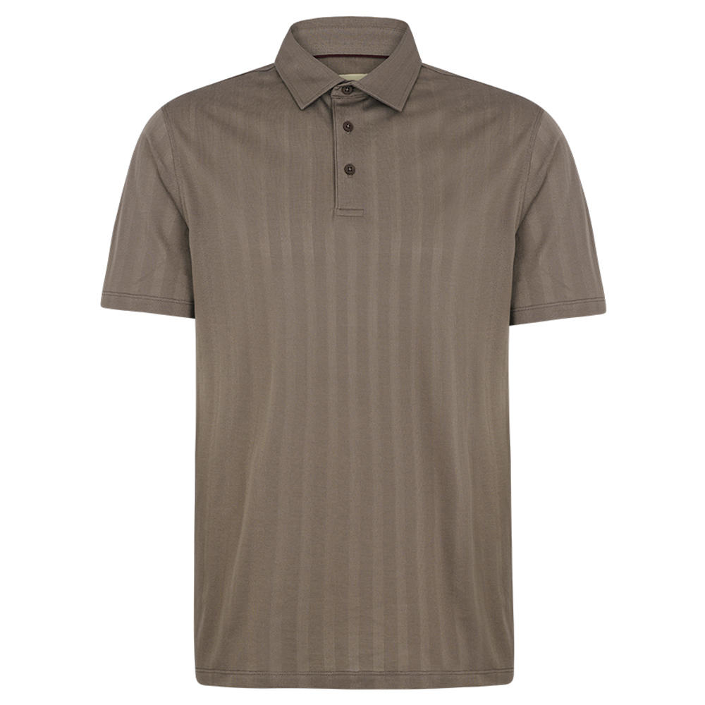 Purdey Herren Textured Striped Polo