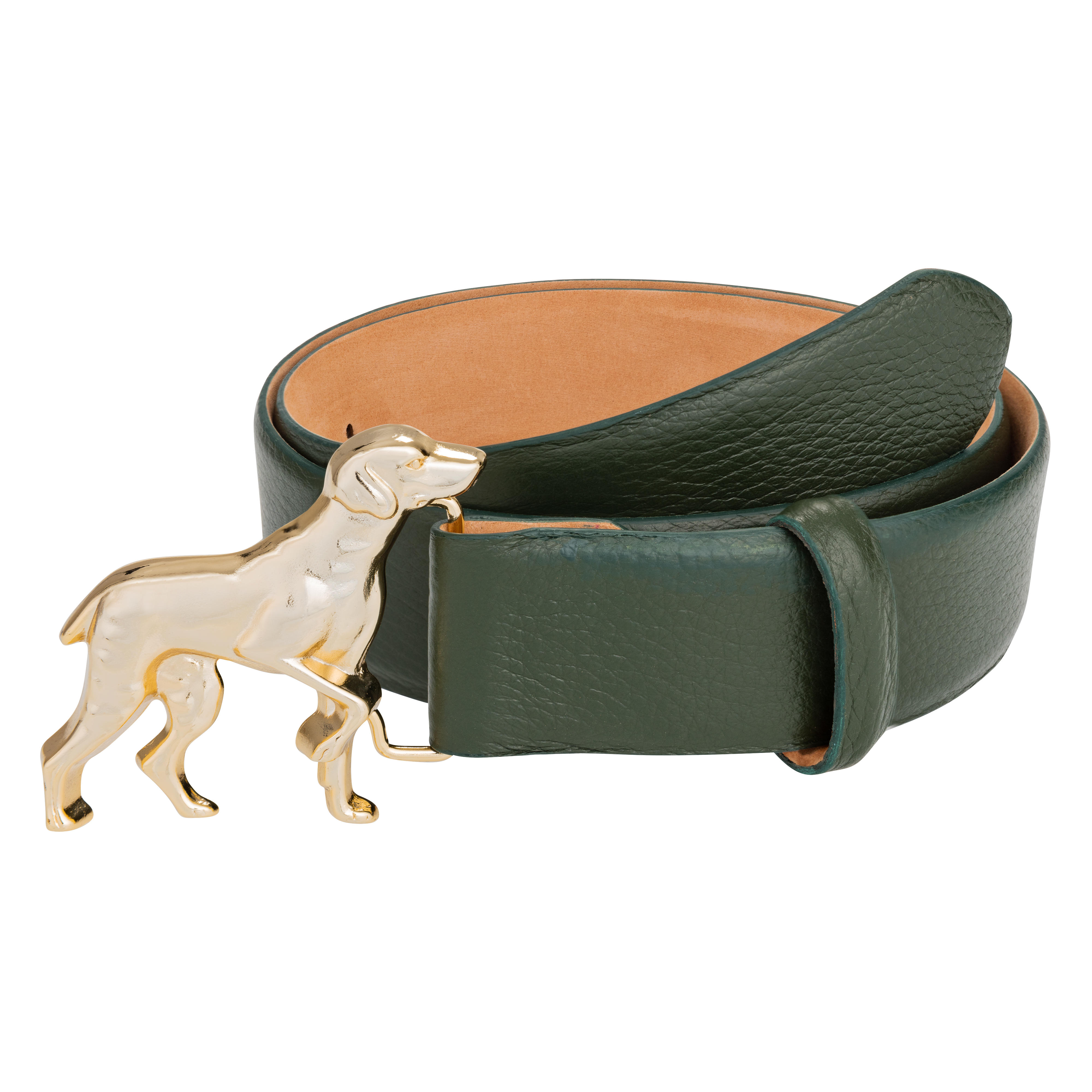 Ceinture en cuir » Pointer «, chocolat