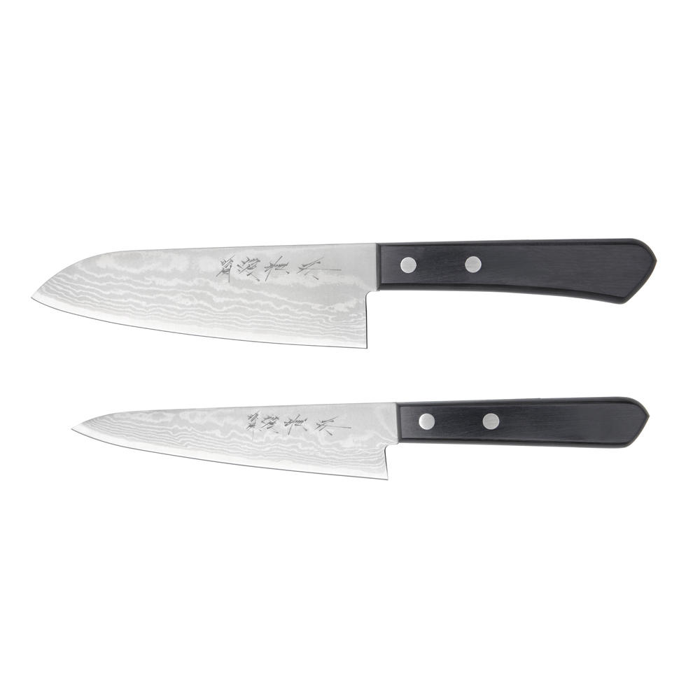 Shigeki Hocho Kuro, Satz, 2-teilig, Santoku und Gyuto