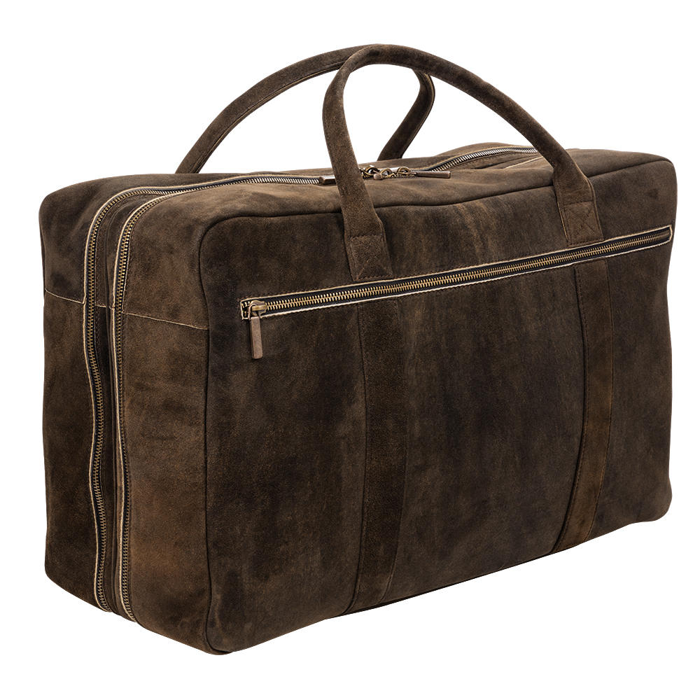 Weekender, Ziegenvelours, walnuss