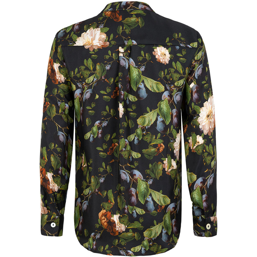 Seidenbluse Allover Print, Blumen
