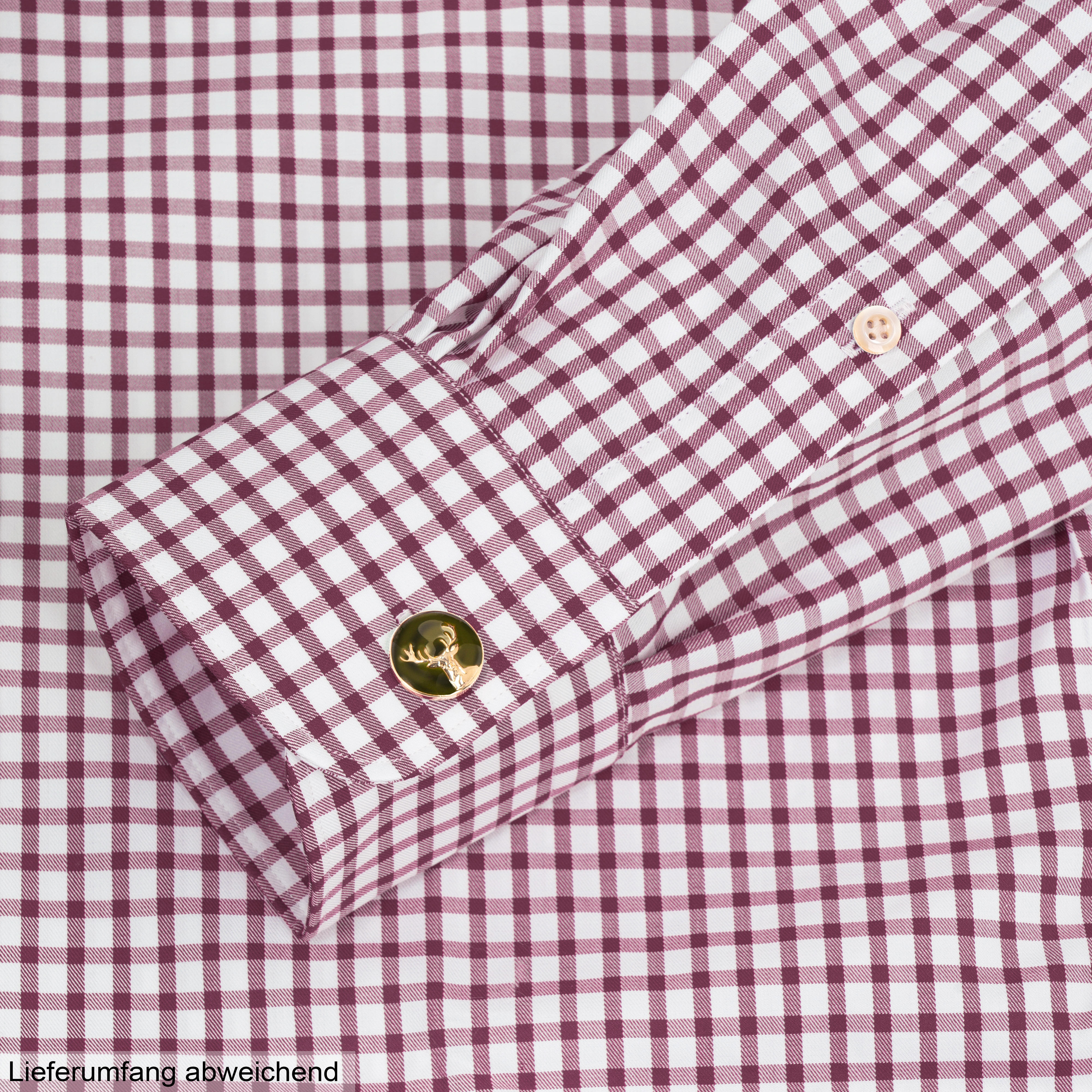Herrenhemd »Collin«, Twill, rot/weiß