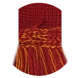 bright red/ochre