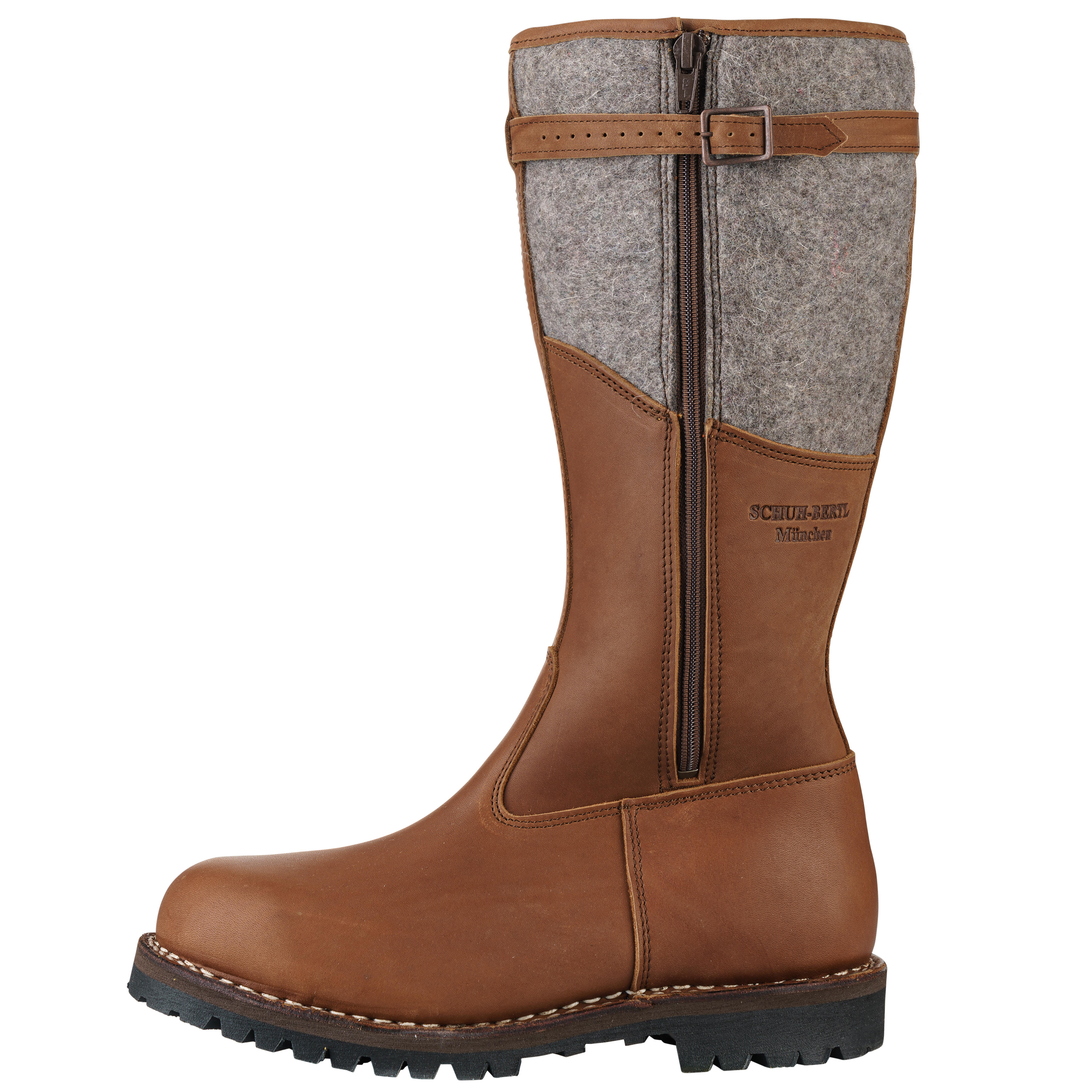 Bertl Hunting Boots, Double-stitched, Lambskin lining