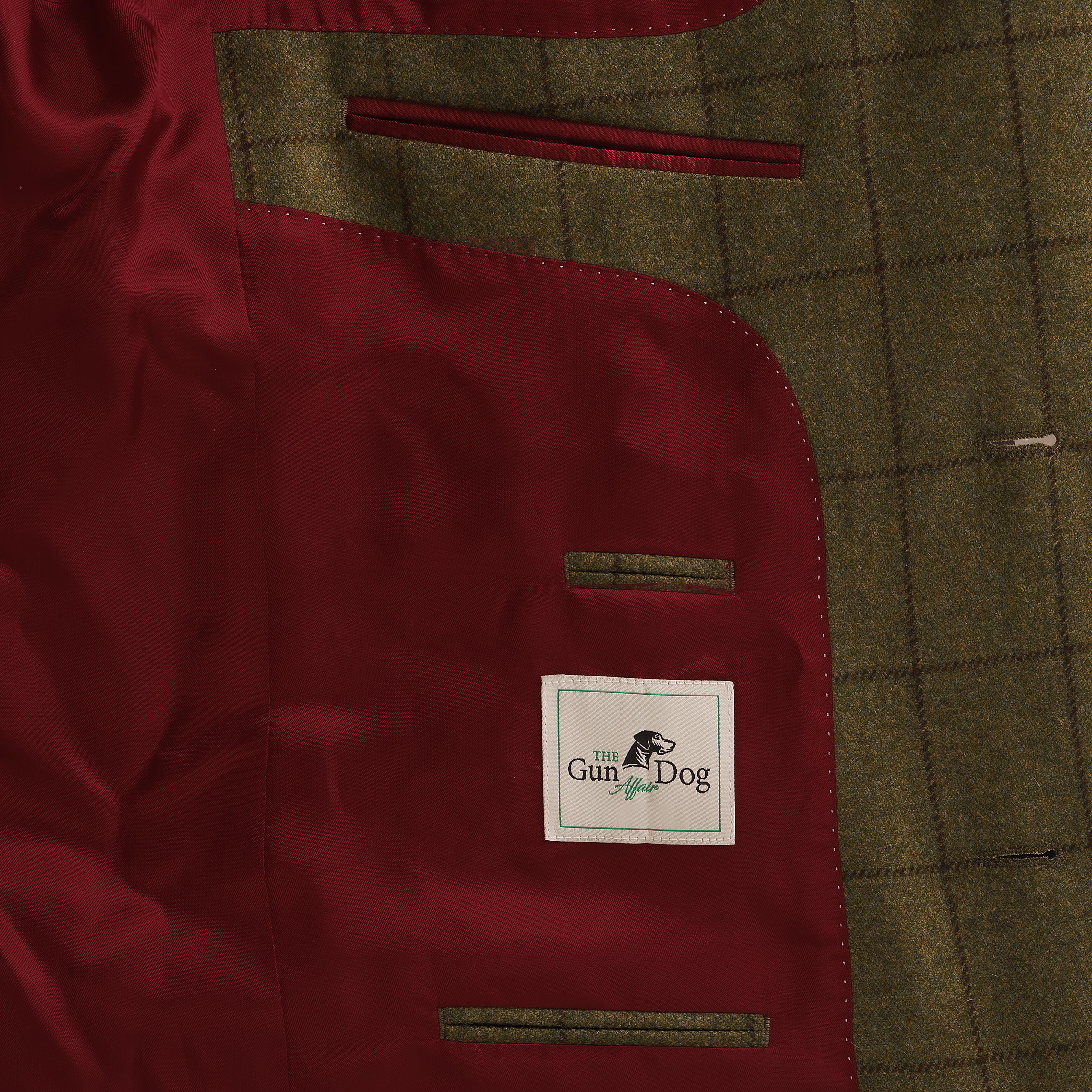 »Louis« Men’s Sports Jacket, Wool, Green/Brown