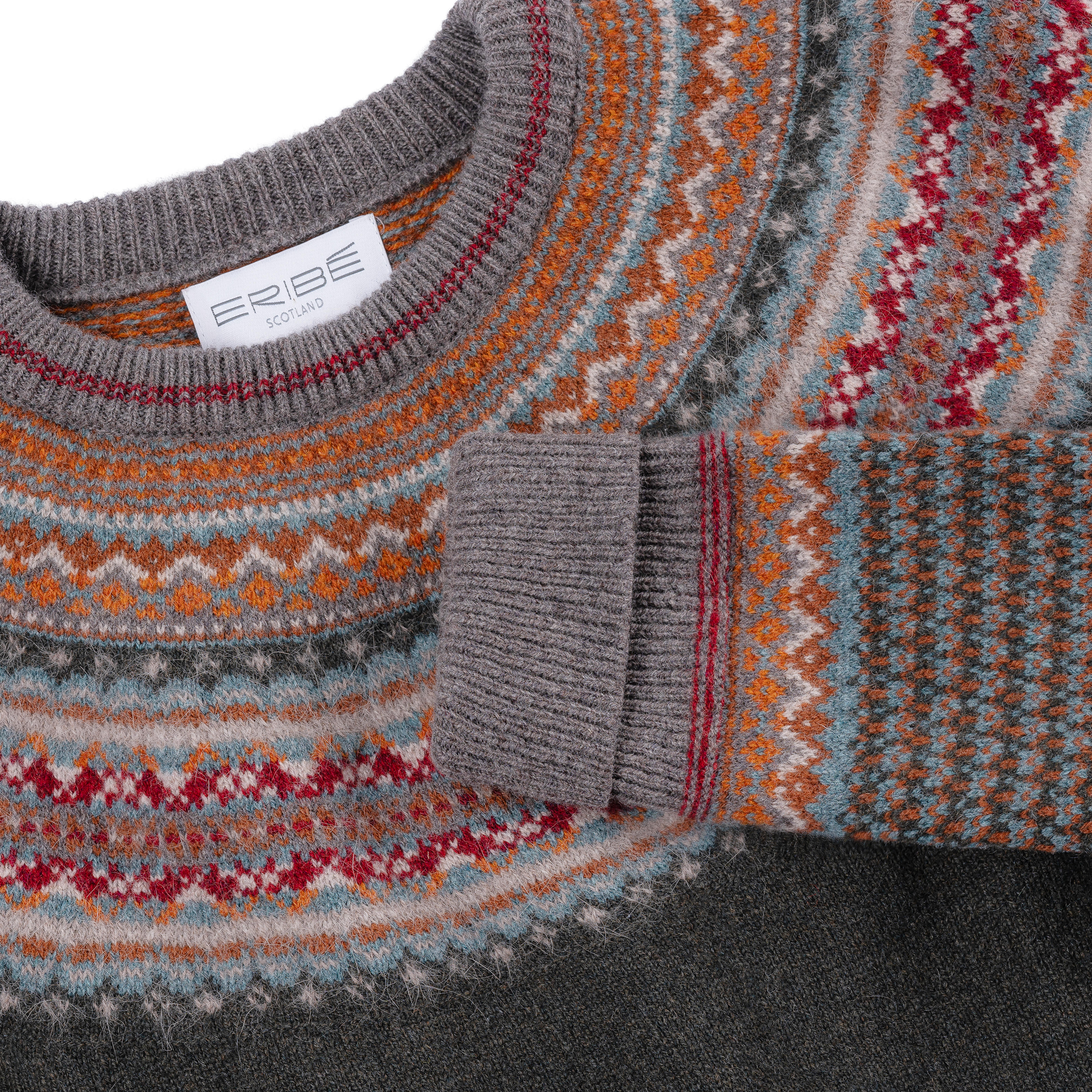 Eribé Damenpullover Fair Isle, Bracken