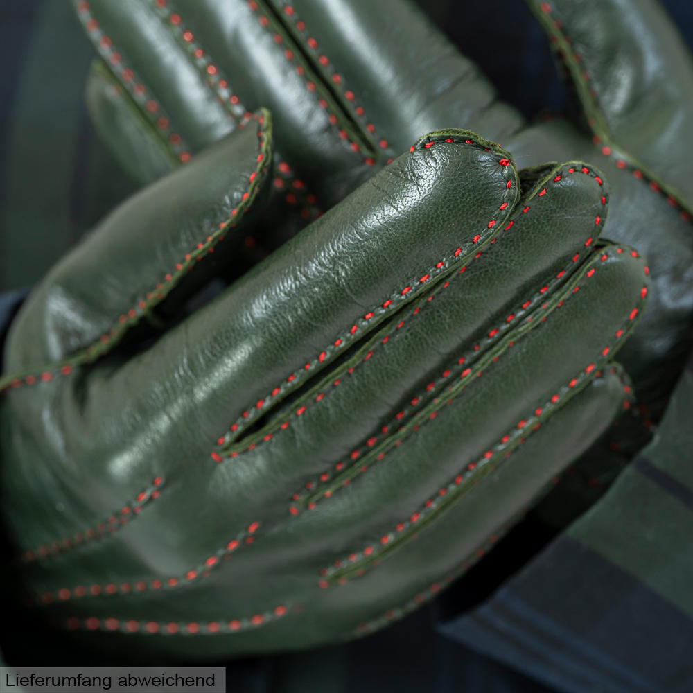 Gants pour femme CAEN, cuir nappa/poil de mouton, doublure cachemire