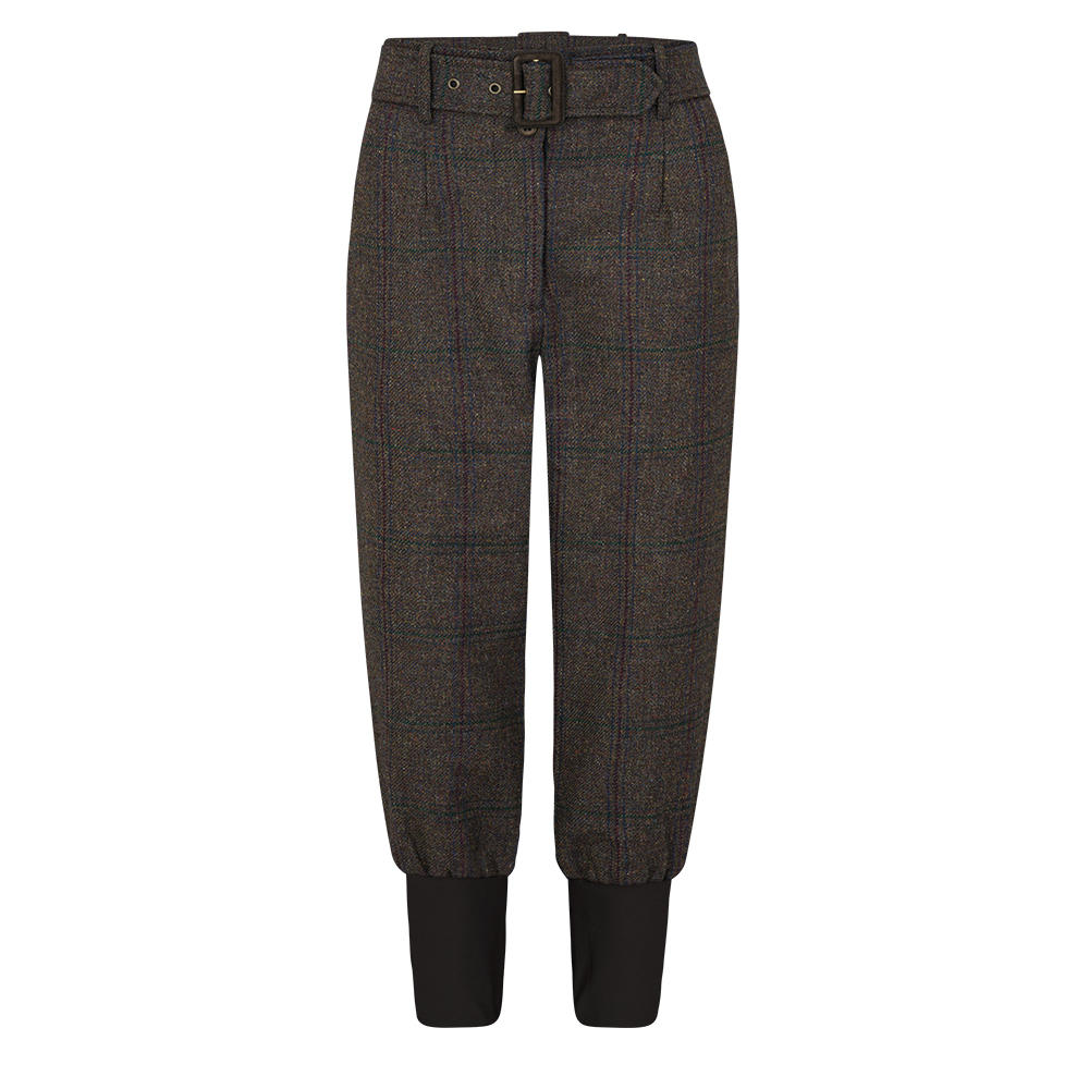 Purdey High Waist Damen Tweed Breeks, Eden