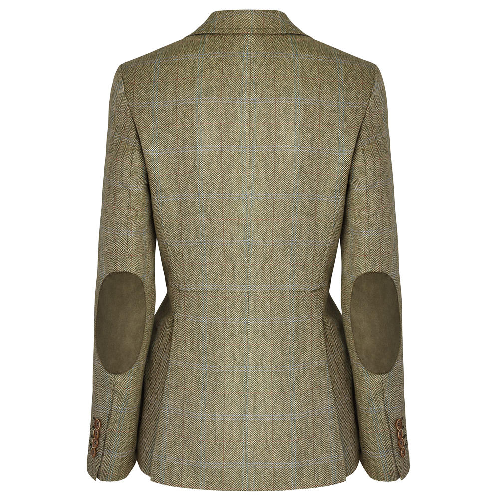 Damenblazer Seide, oliv