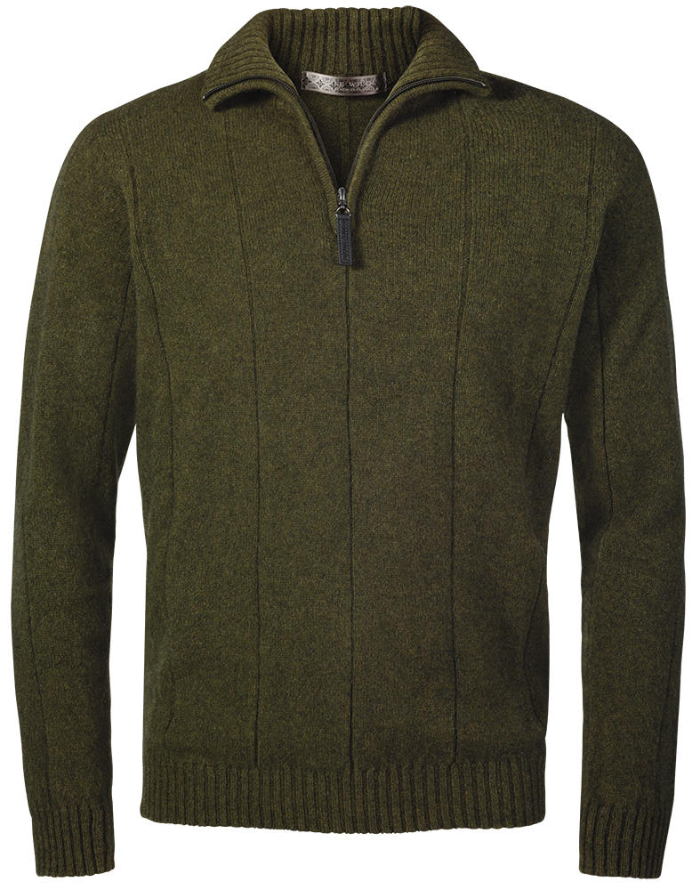 Herren Zip-Pullover Merino-Possum