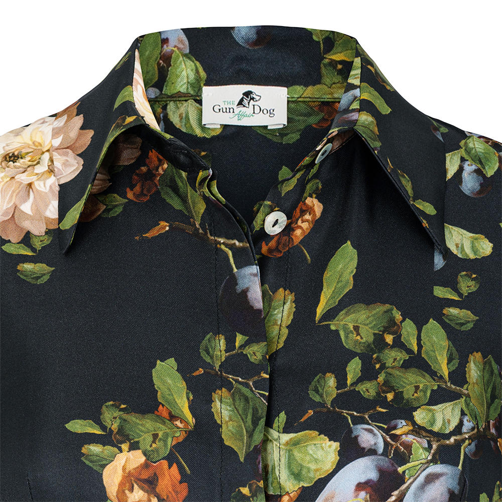 Seidenkleid Allover Print