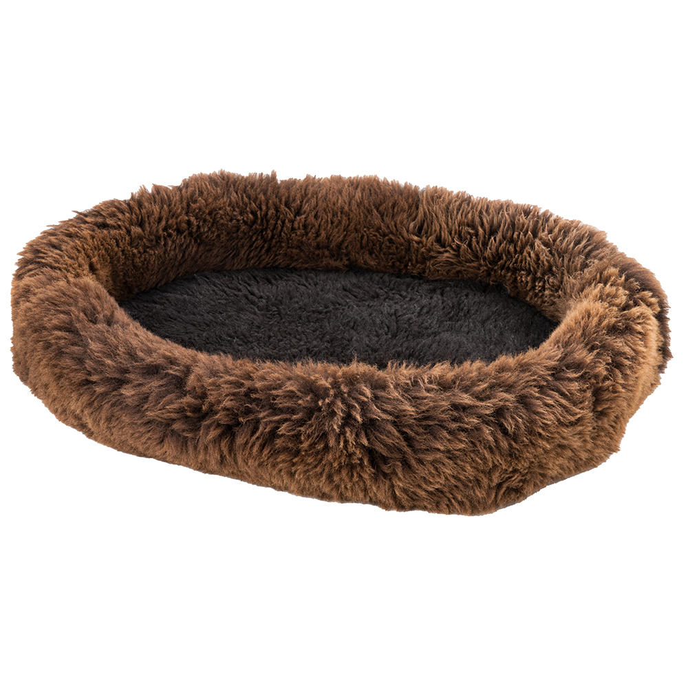 Schaffell-Hundebett »Donut«, marone