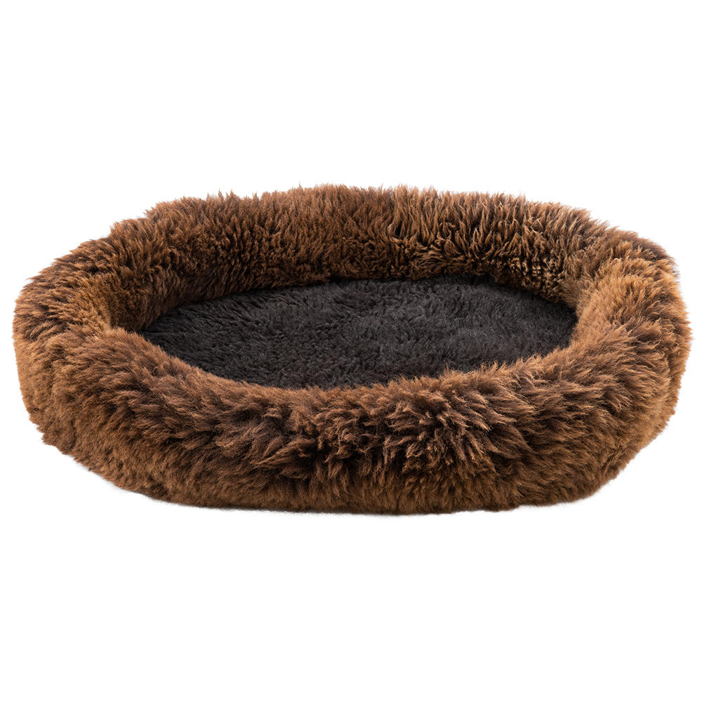 Schaffell-Hundebett »Donut«, marone