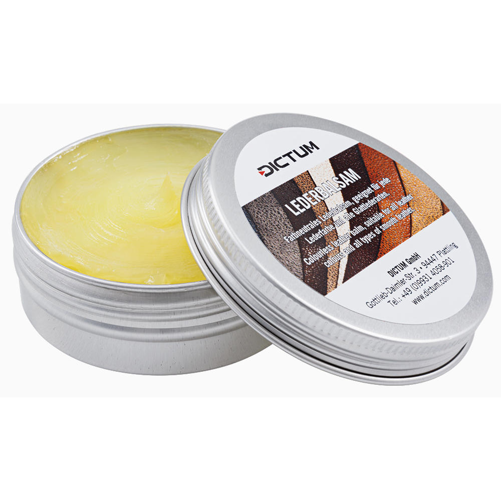 Baume de soin DICTUM® pour toutes les couleurs de cuir, 50 g
