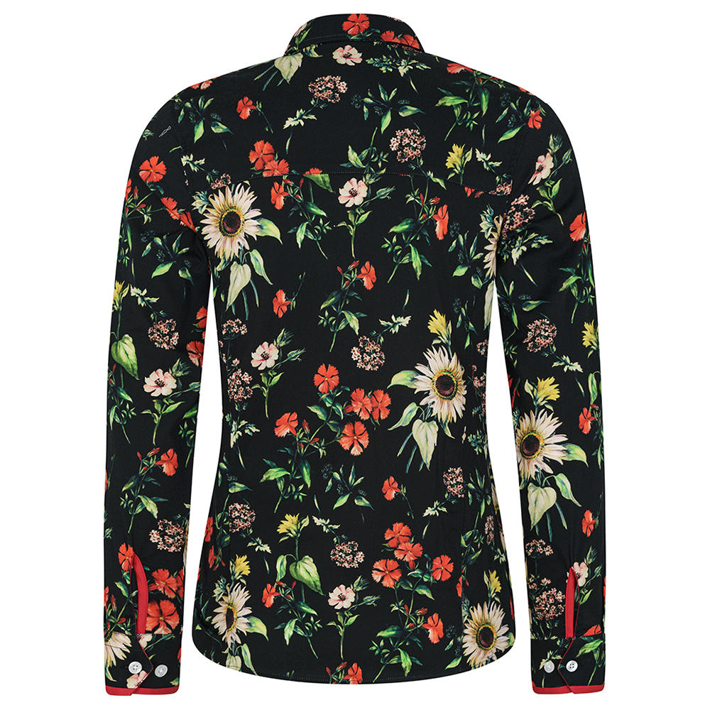Hartwell Damen Bluse Layla, schwarz, Blumen