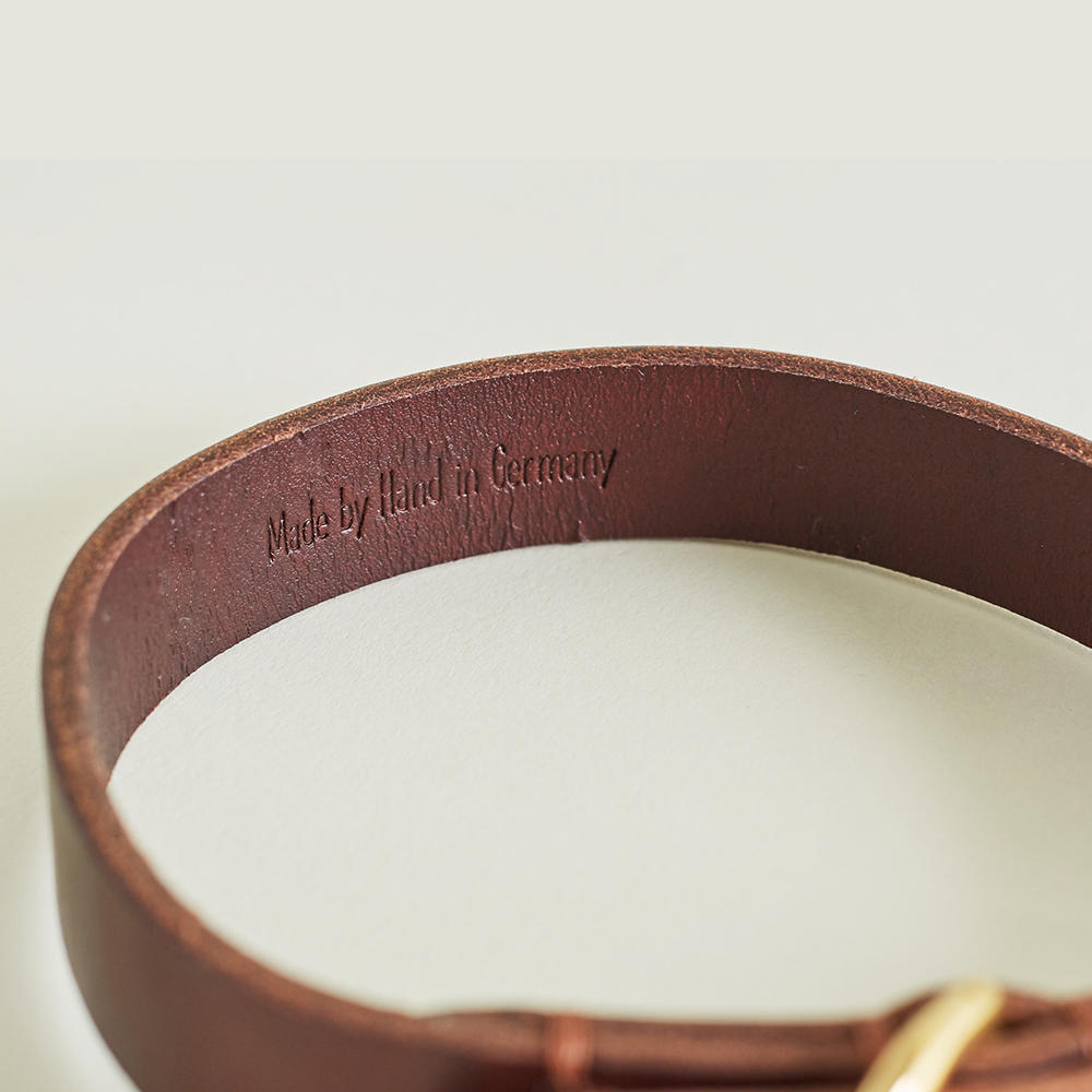 Helen Wells Hundehalsband »Classic«, chestnut, L+ 