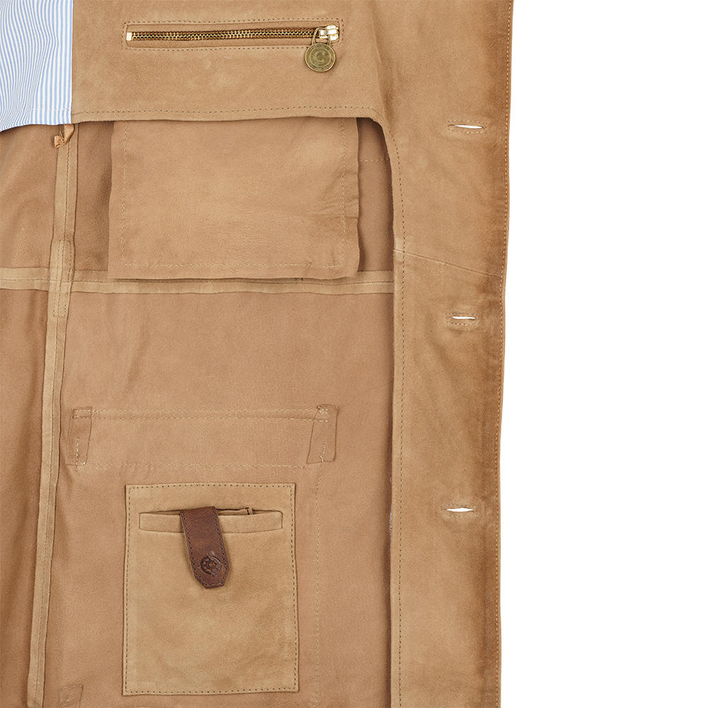 Herren Leder Safari Jacke »Professeur«