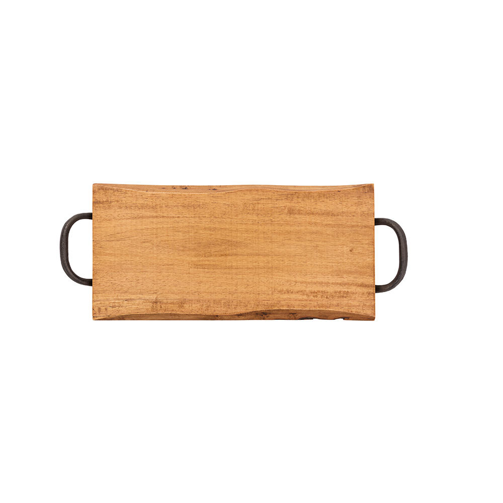 Planche à servir, bois d’hévéa, rustique, petite