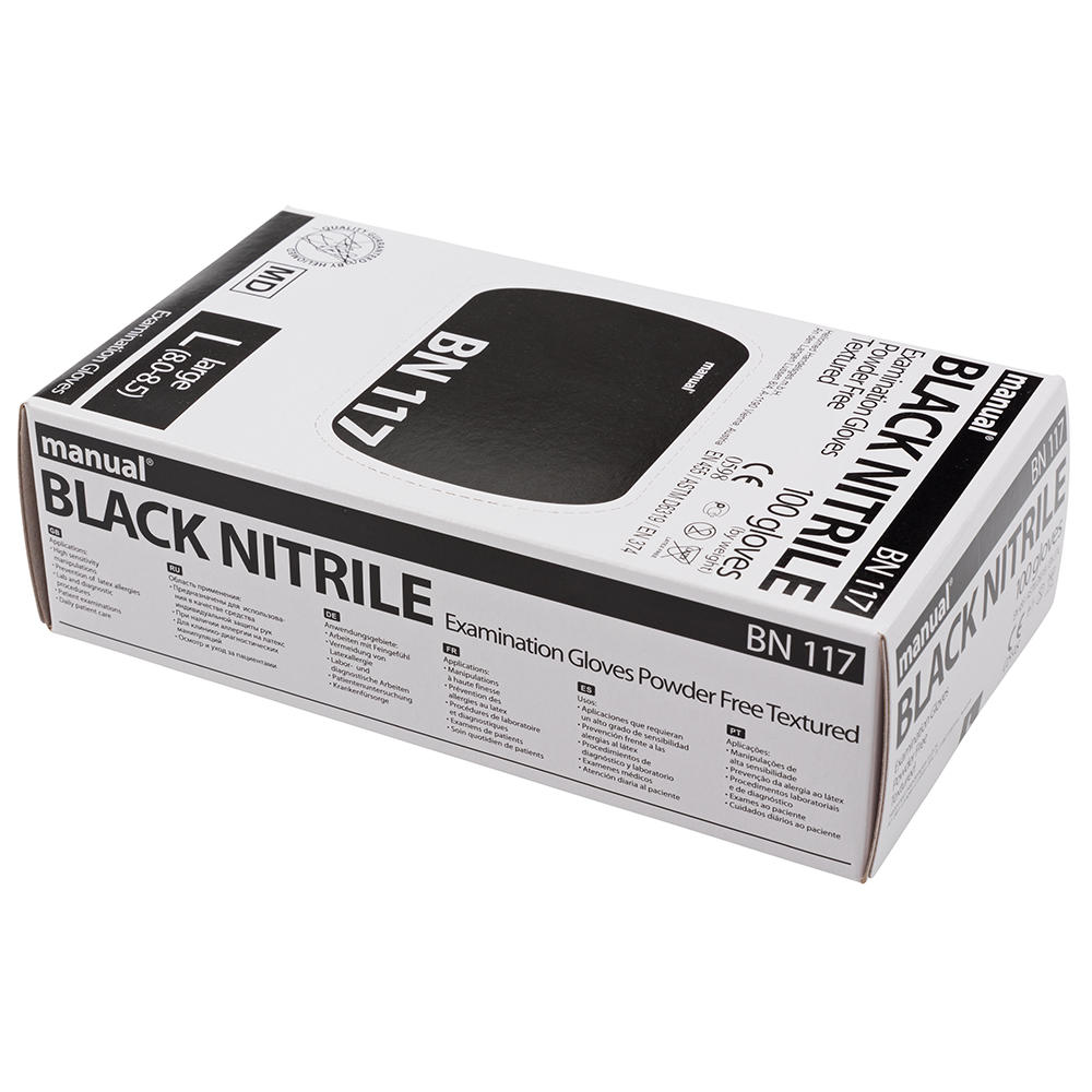 Gants en nitrile, noirs, taille XL