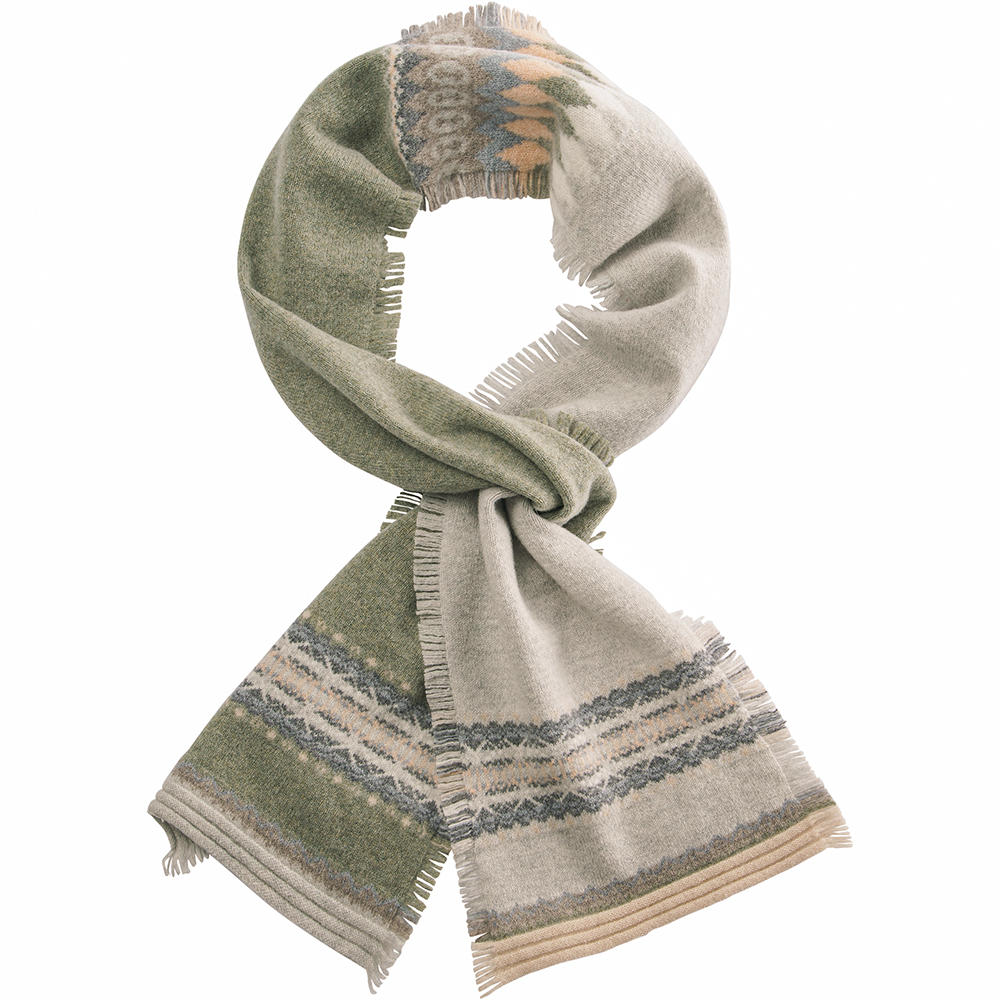 Edelweiss: grey, light brown, olive, cream white, light blue, beige