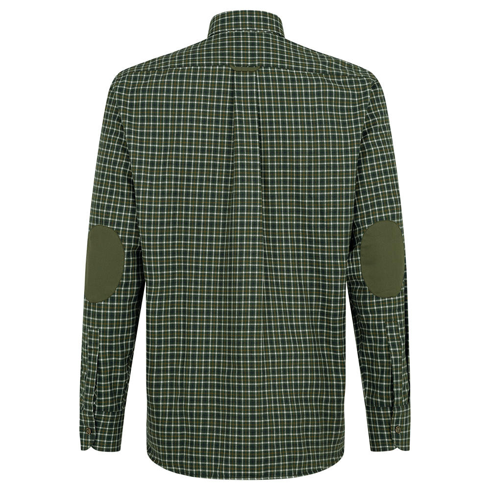 Herren Outdoor-Hemd, Karo, grün/beige