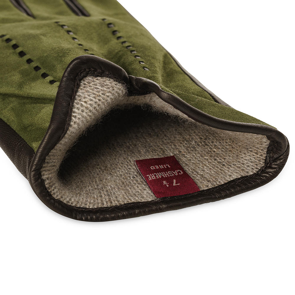 Damen Handschuhe LYON, Ziegenvelours & Lammnappa