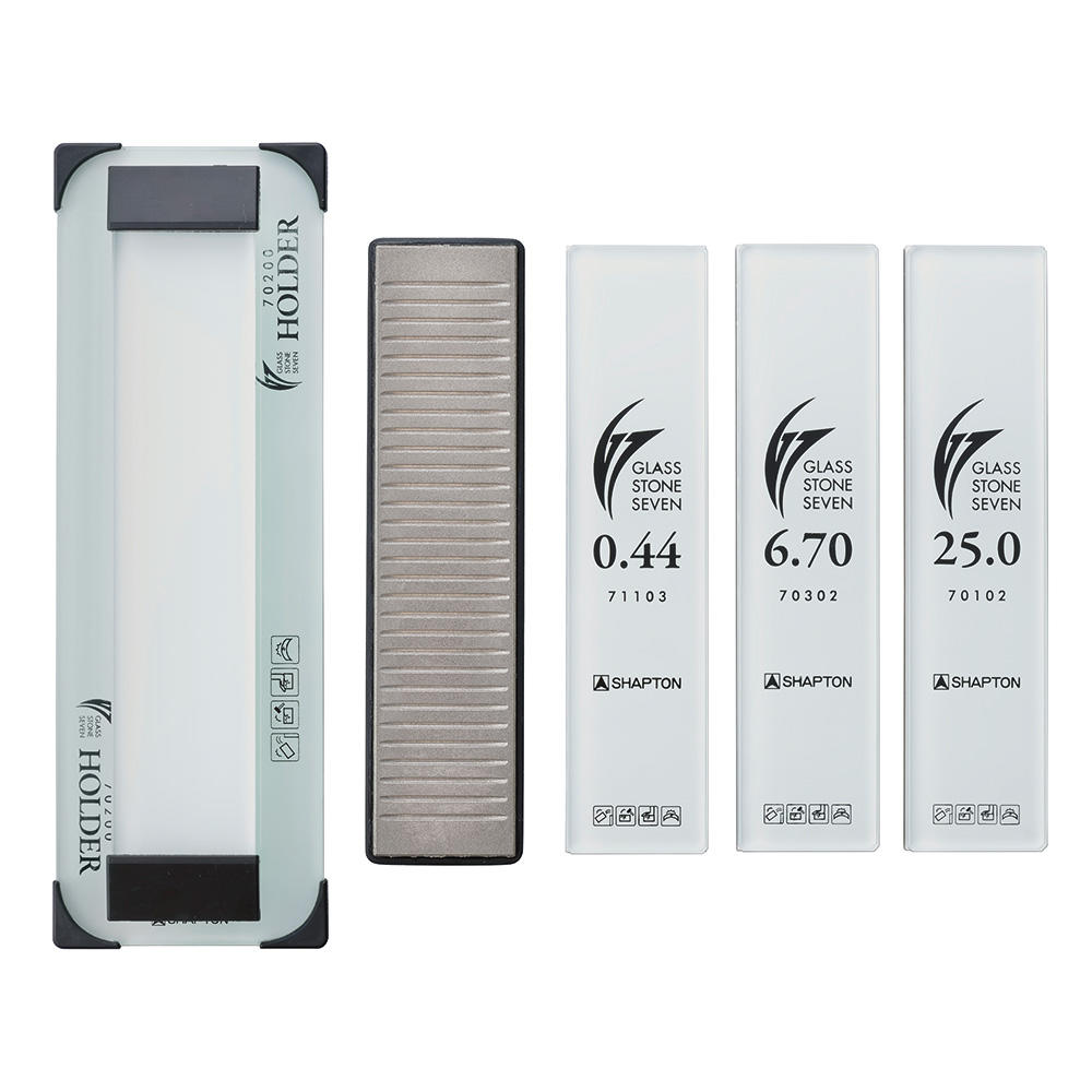 Shapton® Glass Stone »Seven« HR Steinset (25 Micron, 6,7 Micron, 0,44 Micron)