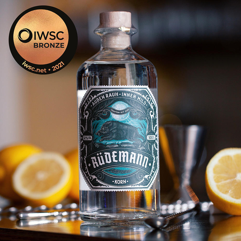 Rüdemann »Korn« Plain Schnapps, ABV 32 %, 500 ml